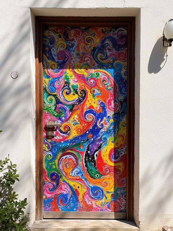 27 DIY Large Wall Art Ideas to Transform Your Space 22 bold door transformation ideas