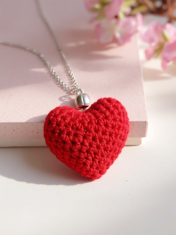 cheerful jingle heart keychain