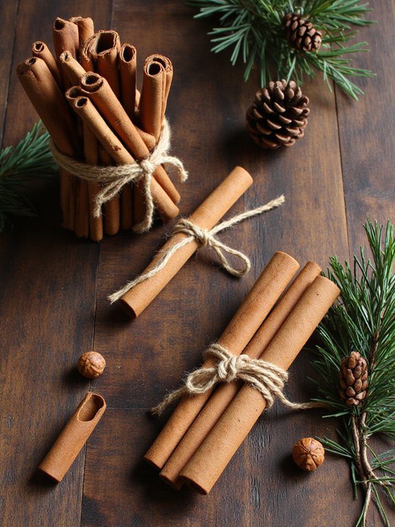 cinnamon stick holiday decorations