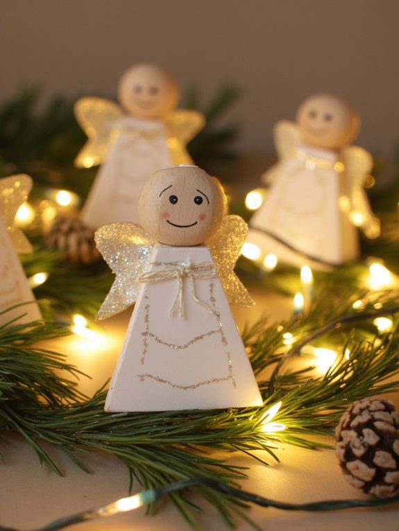 clothespin angel ornament crafting