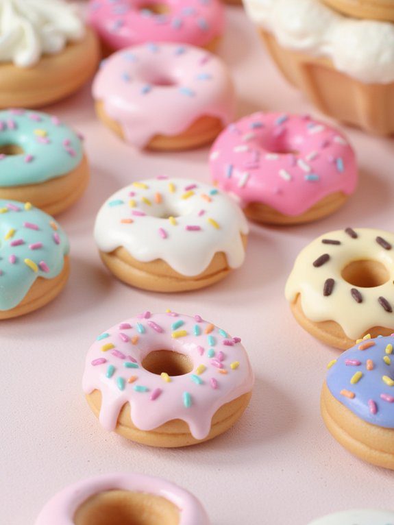 colorful mini donut charms