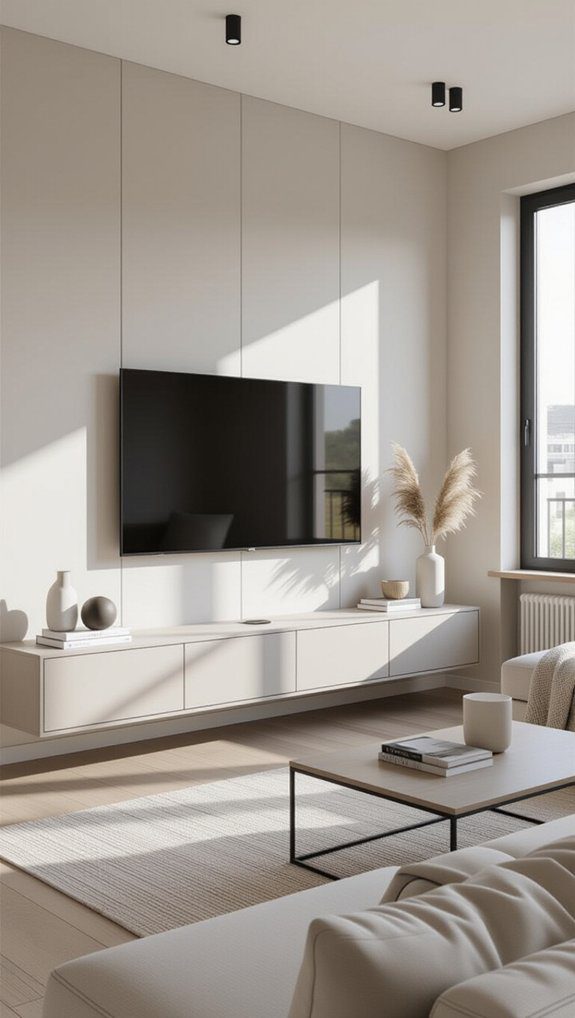 11 DIY Hidden TV Art Frame Ideas for Stylish Decor 6 cozy fabric tv concealment