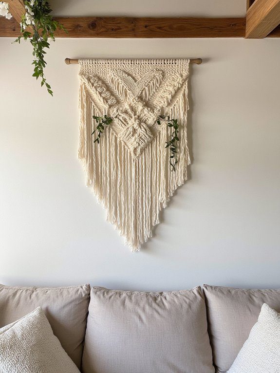 cozy handmade macram decor