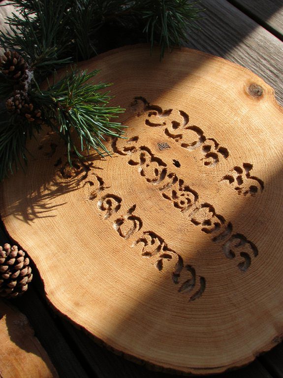 cozy rustic holiday signs