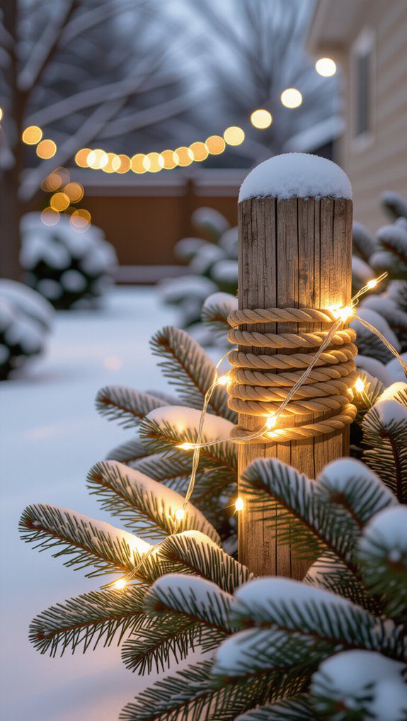 creative outdoor rope lighting