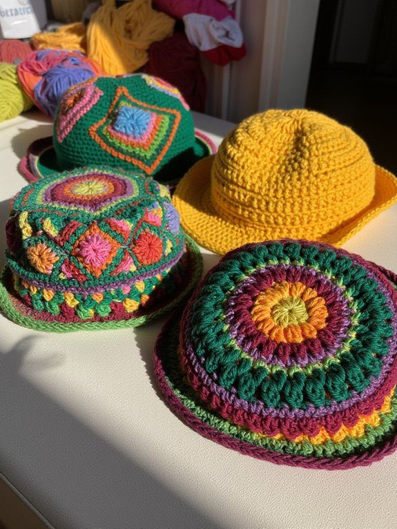 31 Crochet Hat Ideas to Add to Your Must-Make List 26 creative patchwork hat making