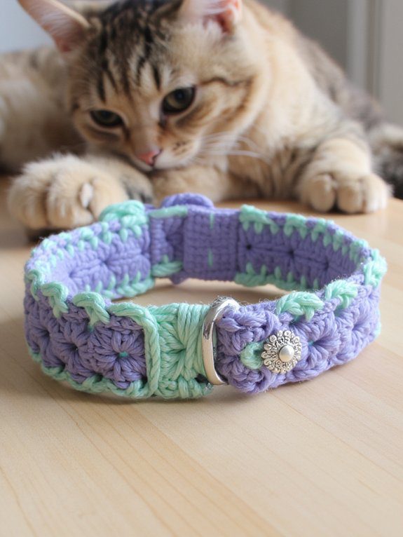 22 Crochet Cat Collar Designs Your Feline Will Adore 20 custom fit cat collars