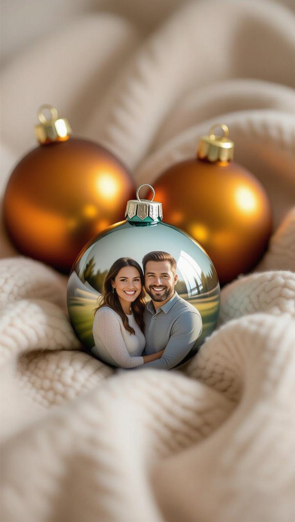 custom photo ball ornaments