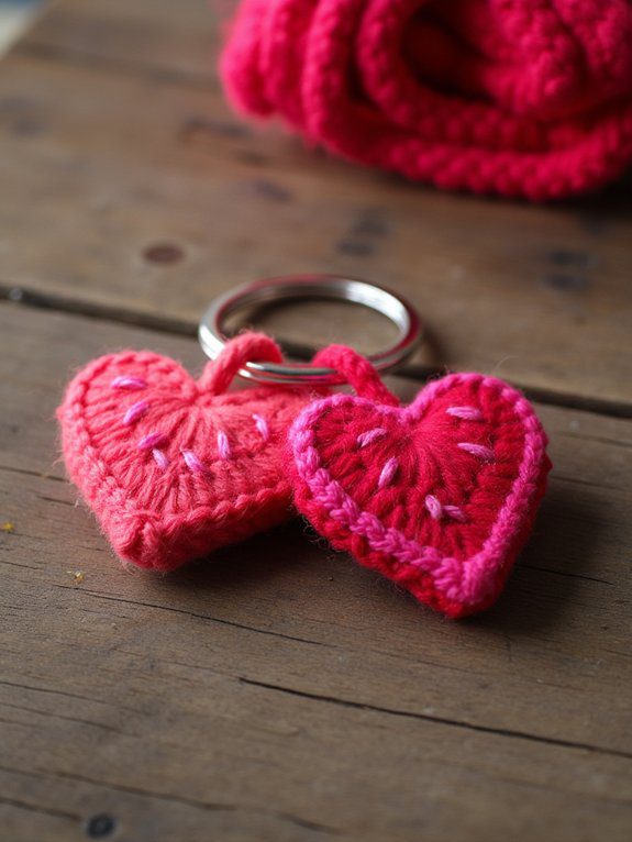 28 Couple Crochet Keychain Ideas to Share Your Love 18 customizable relationship keychains