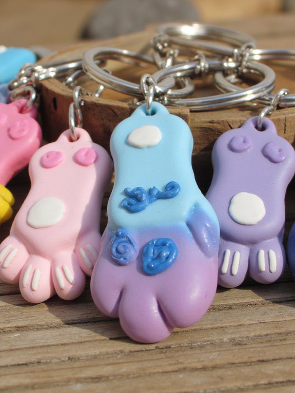 cute polymer clay keychains