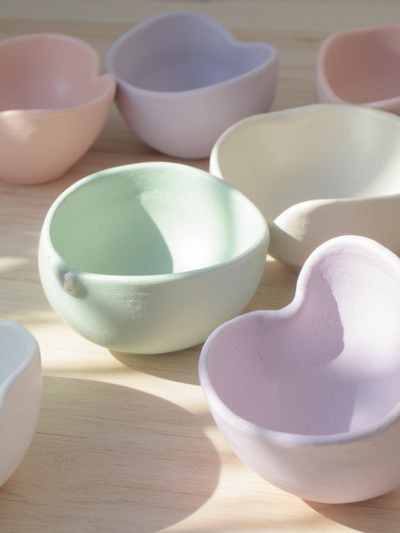 cute practical heart bowls