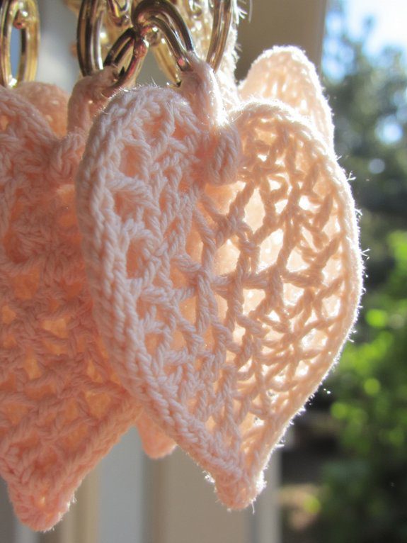 delicate crochet heart patterns