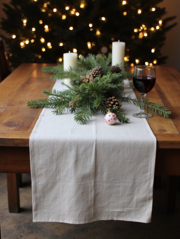 elegant linen table runners
