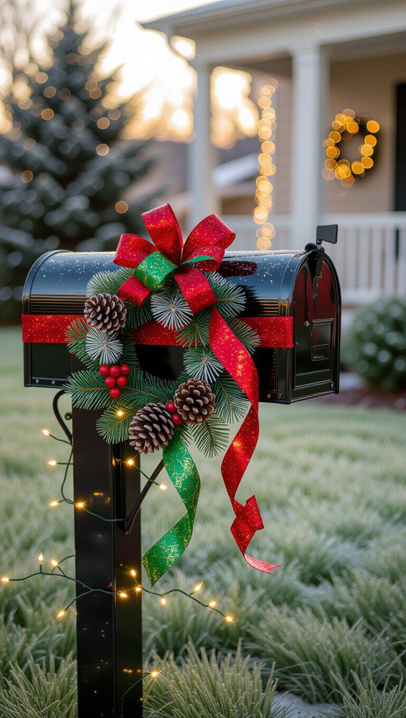 festive mailbox holiday decorations