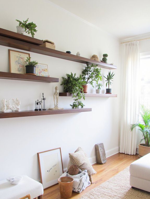 27 DIY Large Wall Art Ideas to Transform Your Space 7 giant floating shelf benefits