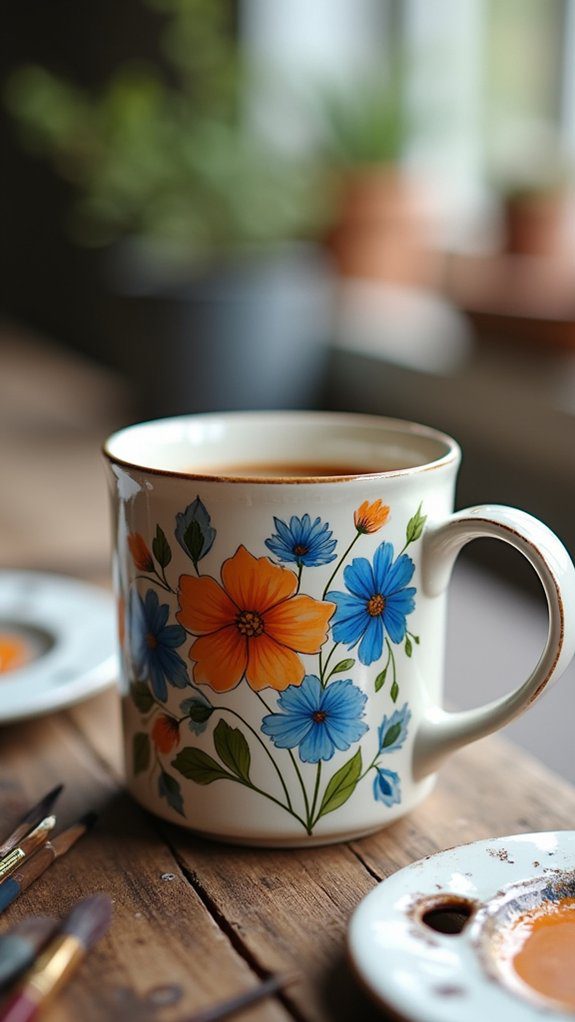 hand painted personalized gift mugs