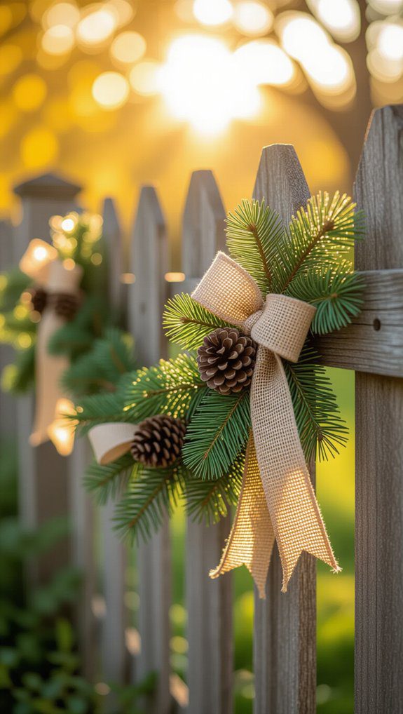 handmade festive outdoor garland