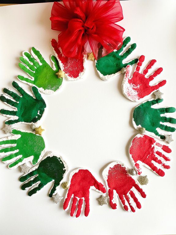 handprint wreath family activity
