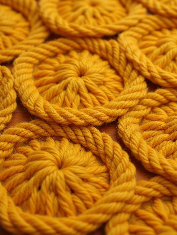 19 Crochet Mug Rug Patterns You’ll Love Making 4 hexagon honeycomb mug rugs