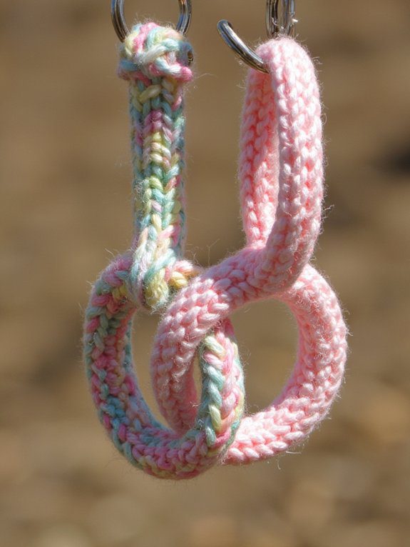 28 Couple Crochet Keychain Ideas to Share Your Love 3 interlocking rings symbolize unity
