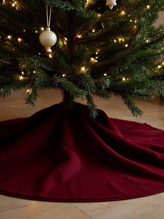 18 Christmas Tree Collars to Add Festive Charm 5 luxurious velvet ribbon collars