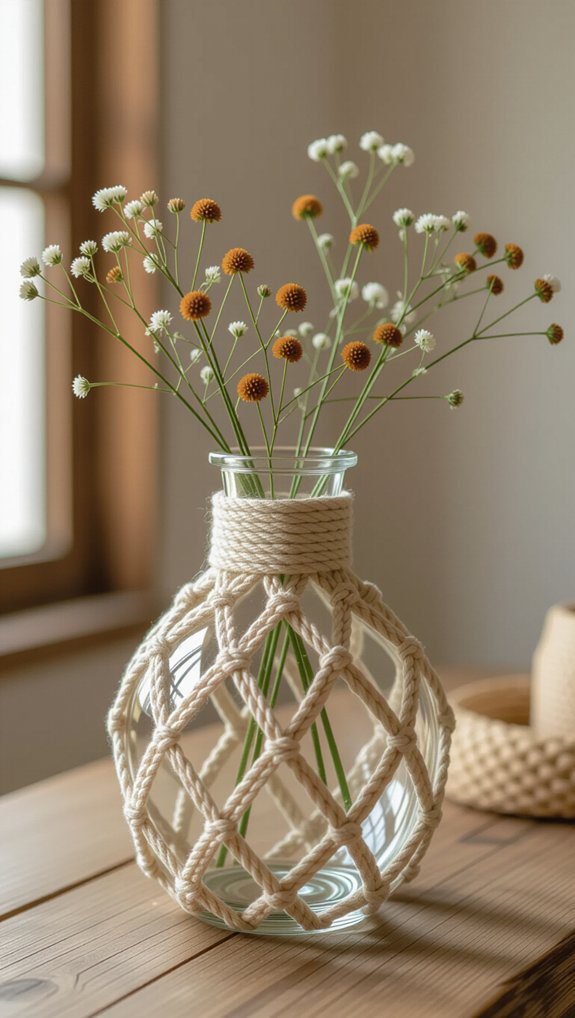 macram vase decoration techniques