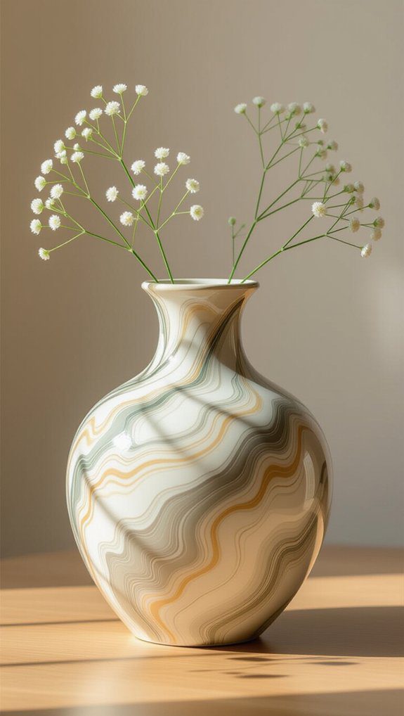 marbled paint vase tutorial