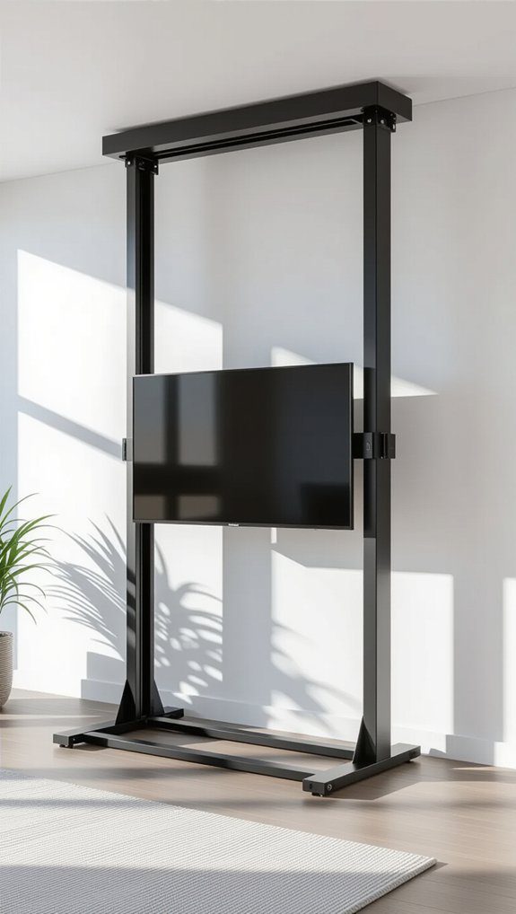 11 DIY Hidden TV Art Frame Ideas for Stylish Decor 8 motorized tv lift system