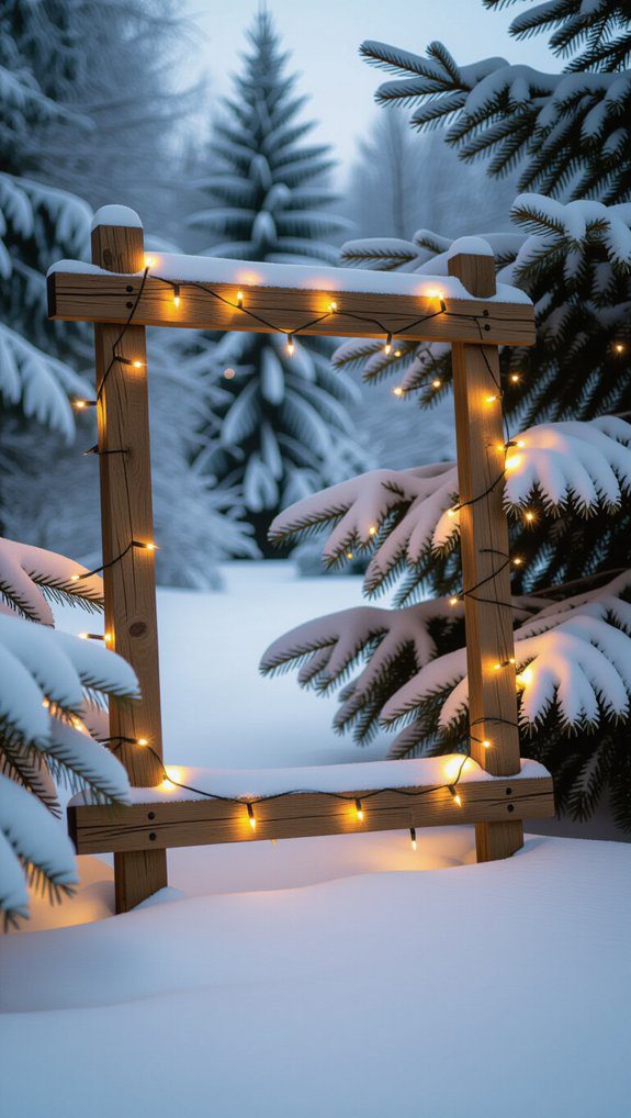 outdoor wooden holiday decor