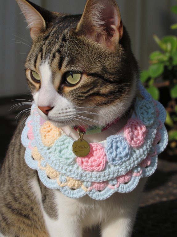 22 Crochet Cat Collar Designs Your Feline Will Adore 22 personalized cat name collars