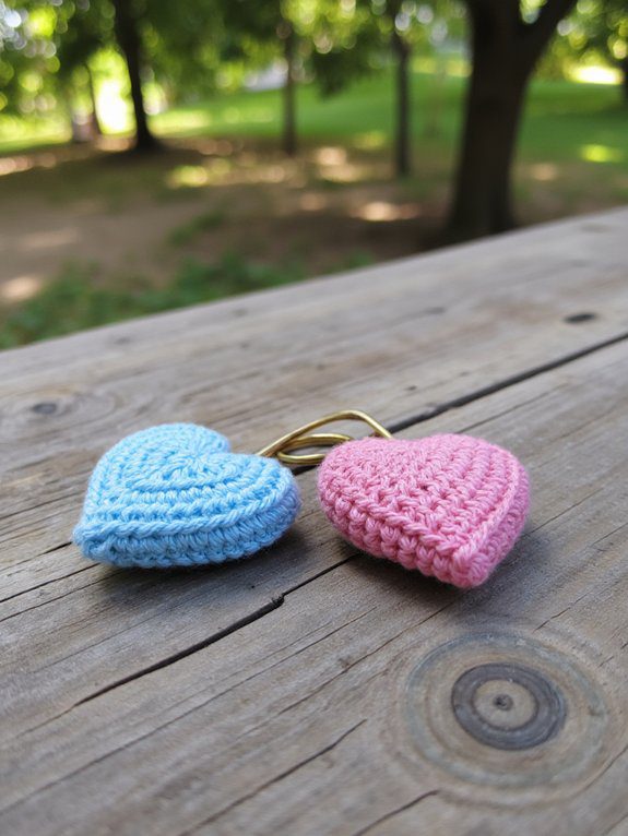 28 Couple Crochet Keychain Ideas to Share Your Love 19 personalized coordinate location keychains