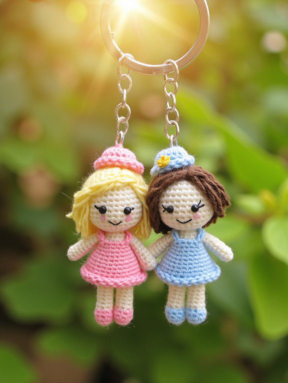 28 Couple Crochet Keychain Ideas to Share Your Love 17 personalized couple keychains craft