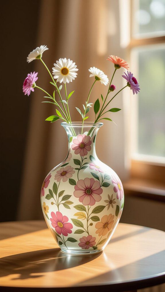 personalized decoupage vase craft