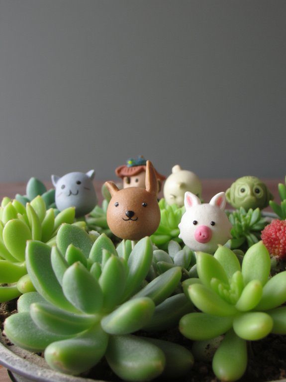 personalized succulent pot toppers