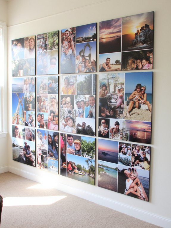 27 DIY Large Wall Art Ideas to Transform Your Space 11 photo collage creation tips