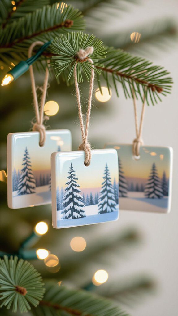 photo tile ornament crafting