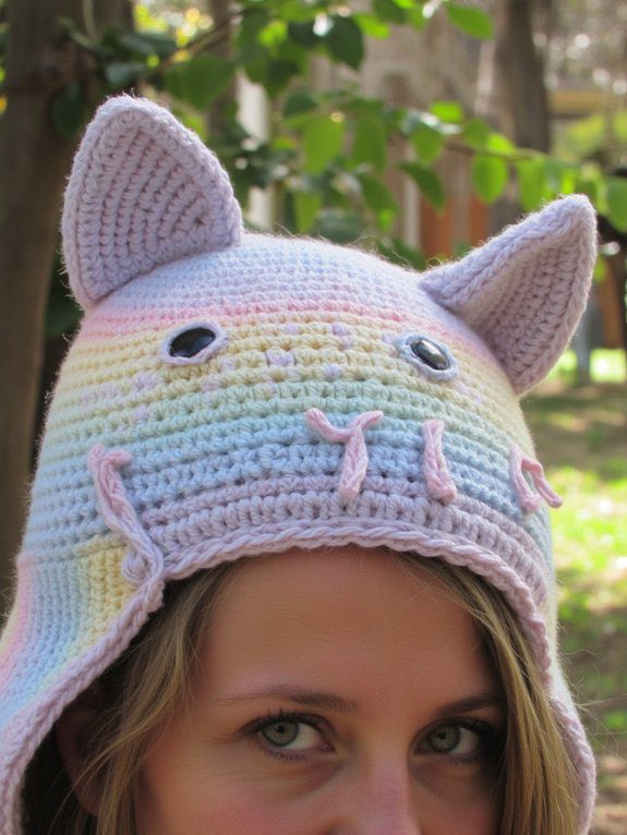 31 Crochet Hat Ideas to Add to Your Must-Make List 27 playful cozy cat ear hoods