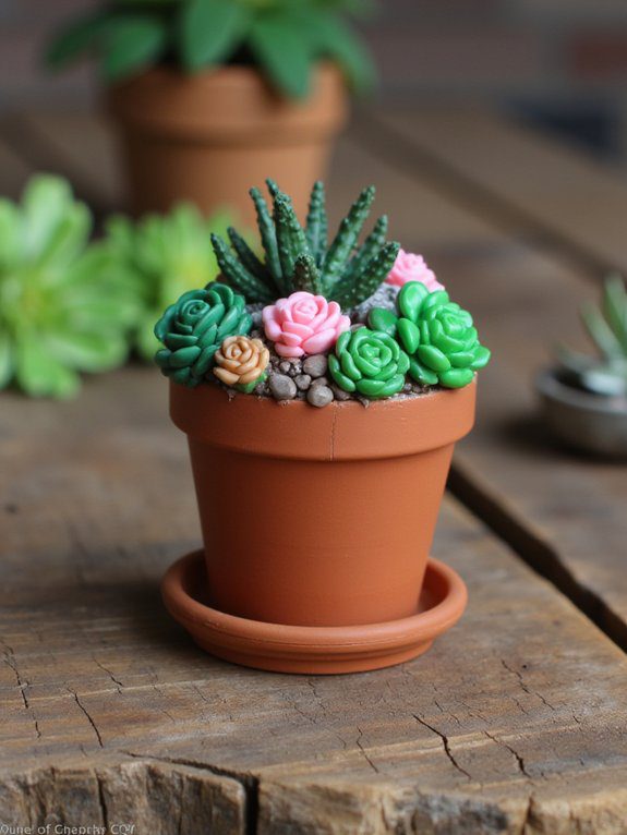 29 Polymer Clay Ideas for Beginners You’ll Want to Try 22 quirky cactus pot toppers