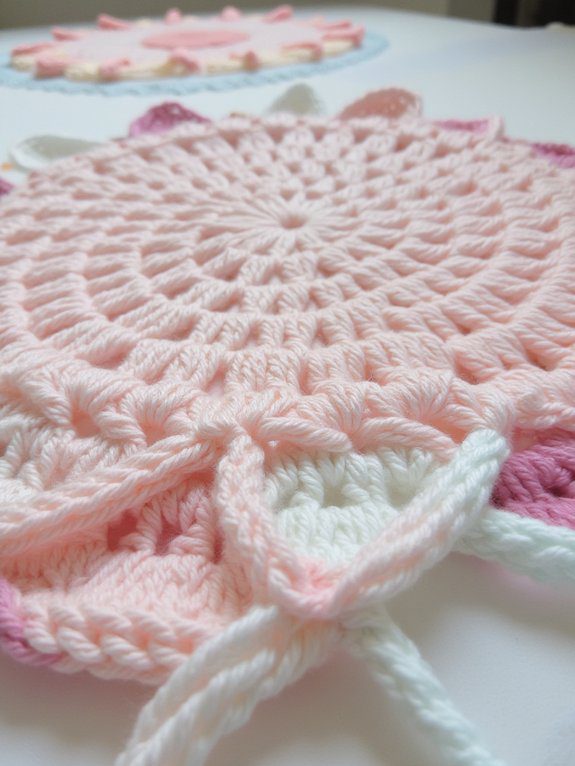 19 Crochet Mug Rug Patterns You’ll Love Making 16 scalloped edges enhance crochet