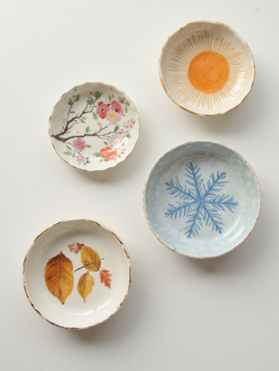 seasonal themed trinket dishes