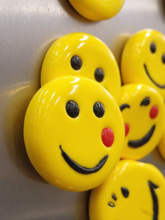 29 Polymer Clay Ideas for Beginners You’ll Want to Try 8 smiley face fridge magnets