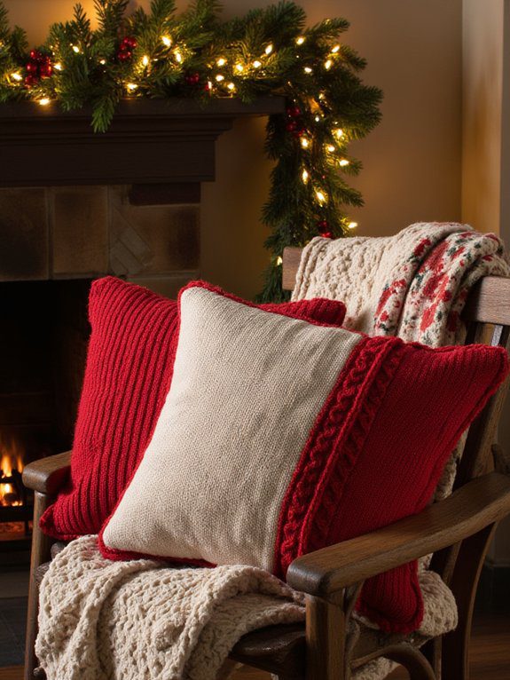 upcycle sweaters into pillows