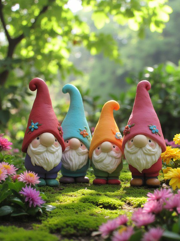 27 Soft Clay Art Ideas That Will Inspire Your Next Creative Project 28 whimsical fantasy garden gnomes