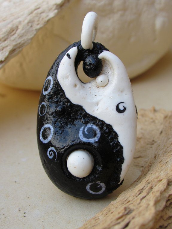 29 Polymer Clay Ideas for Beginners You’ll Want to Try 6 yin yang pendant creation