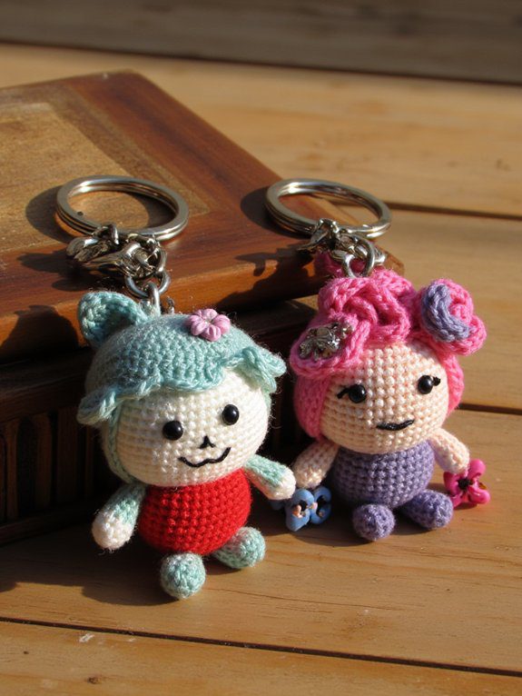 28 Couple Crochet Keychain Ideas to Share Your Love 25 zodiac keychains celebrate connections