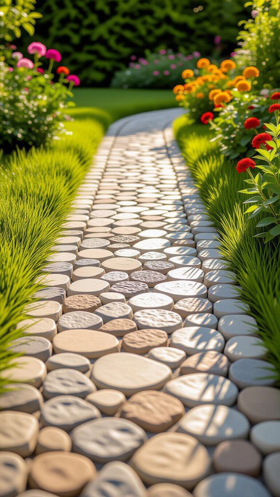 affordable garden path border