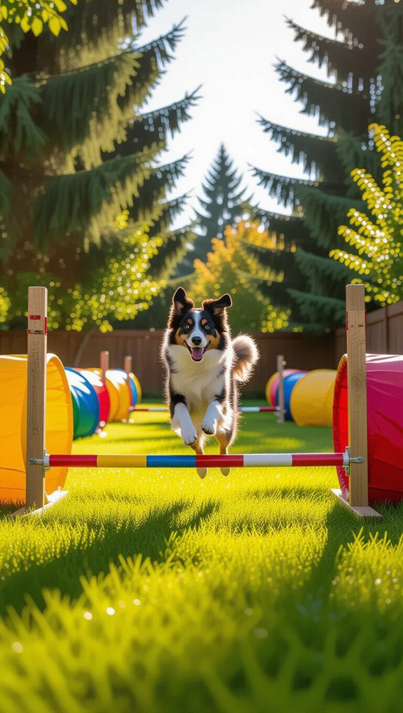 23 DIY Dog Run Ideas Build a Safe Backyard Space For Your Pup 8 agility course for dogs