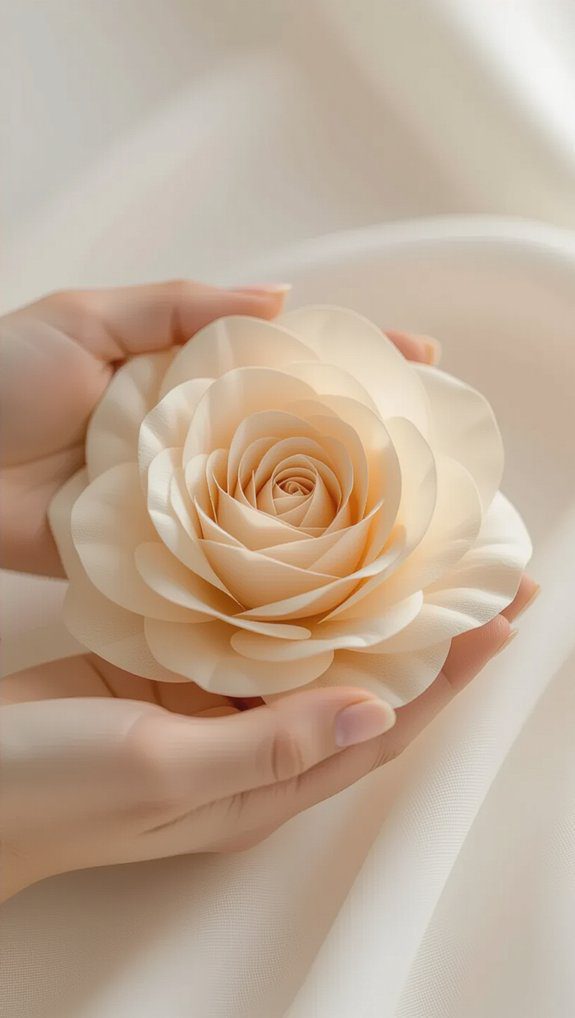 assemble heart shaped petals