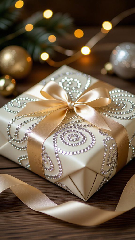 bedazzled gift wrap techniques