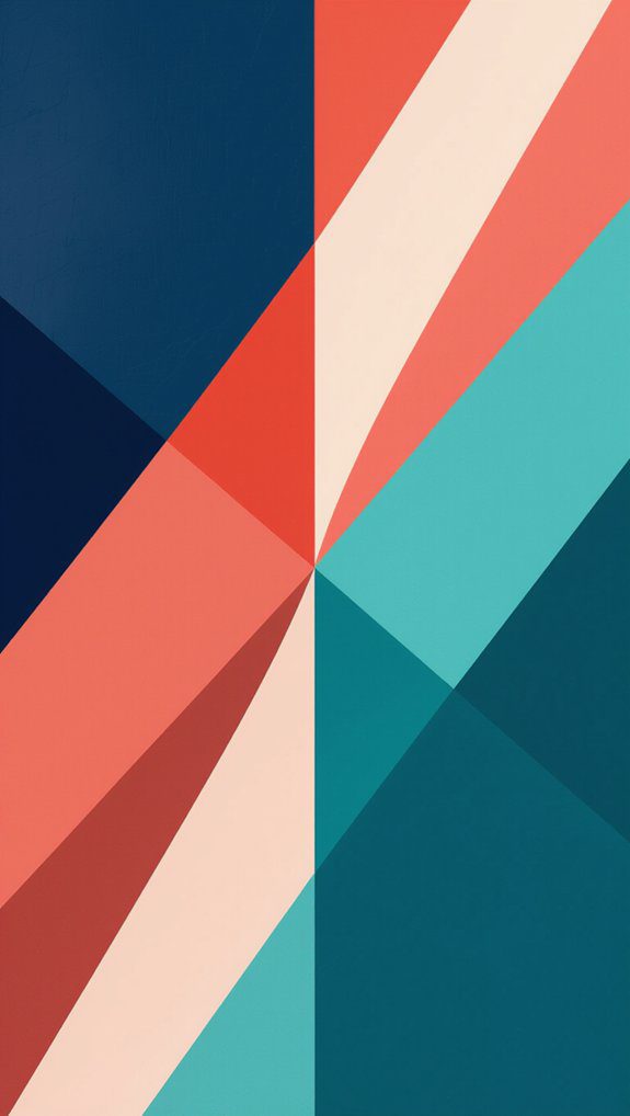 bold colors and shapes